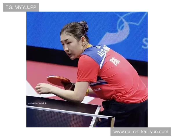 陈梦反拉弧圈十分凶狠